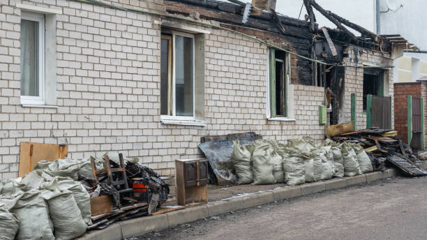 Professional Fire Damage Assessment technician working in Beachwood, NJ
